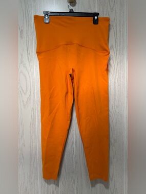 SPANX Booty Boost Orange High-Waist Leggings 25” size 1X NWT